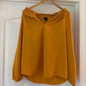 J. Crew Bronzed Ochre Blouse